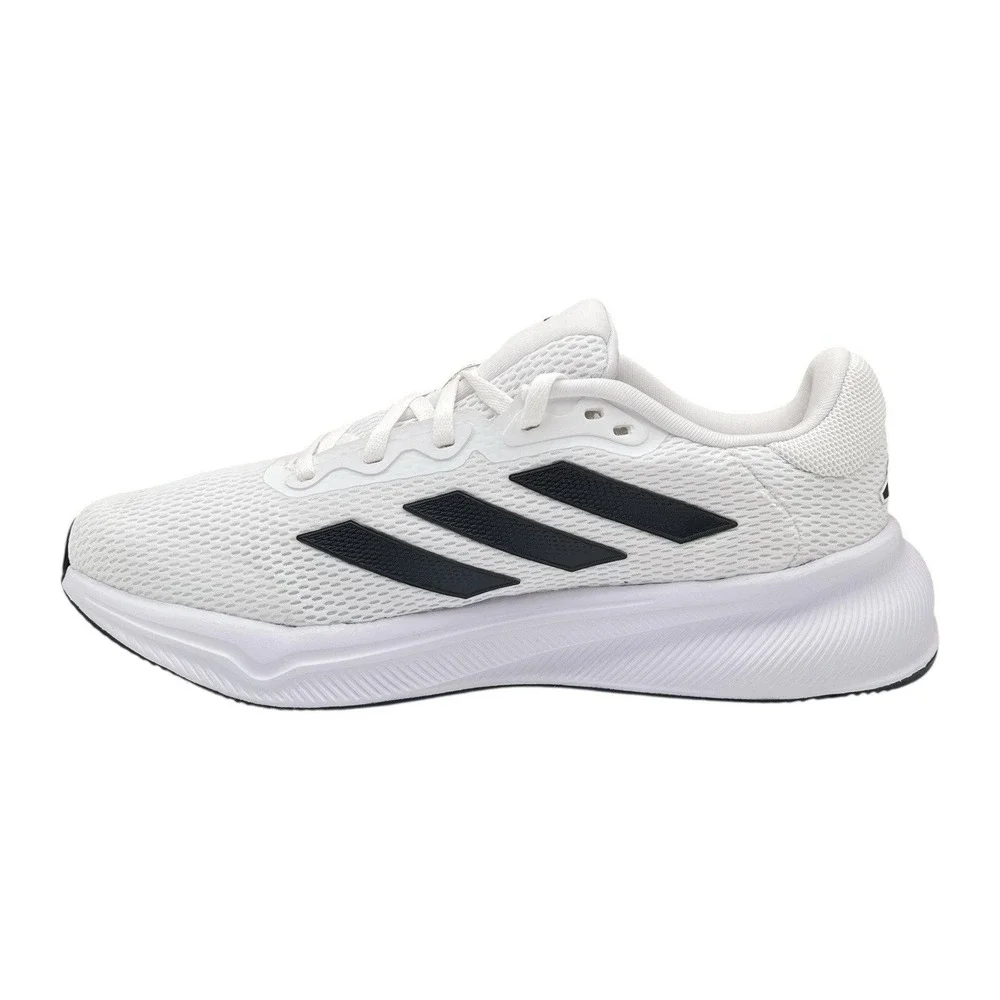 adidas‎ Mens Response Running Shoes Size 9.5 White-Black Lace up Sneakers IH6008
